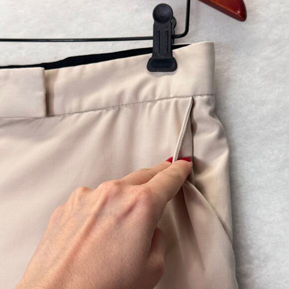 Stella McCartney Minimalist Wide Leg Ivory Wool Trousers Size 8 Quiet Luxury - Picture 7 of 10